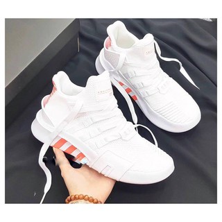 Giày EQT Basketball trắng sọc cam cho Nam/Nữ