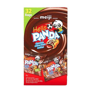 Bánh gấu bọc socola Meiji Hello Panda Chocolate Bite Size Mỹ