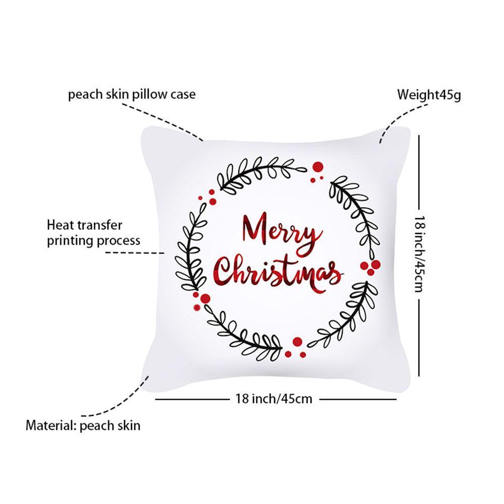 Vỏ Gối Vuông 45 * 45Cm Chủ Đề Giáng Sinh Trang Trí Nhà Cửa