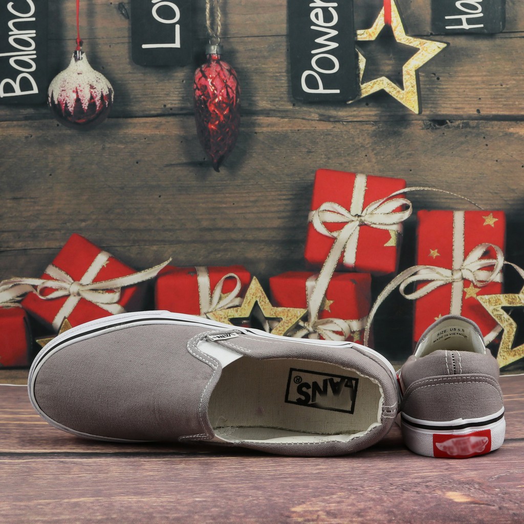 Giày Vns Lười Nam Xám Nhạt