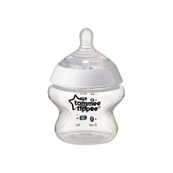 Bình sữa ty siêu mềm tự nhiên Tommee Tippee Closer to Nature 150ml, núm ty đi kèm 0-3 tháng