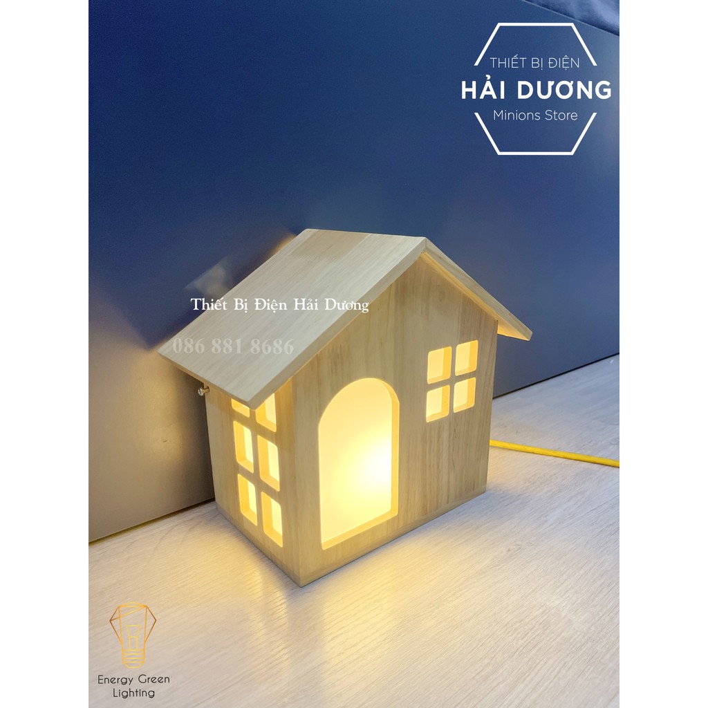 Đèn Tường Gỗ Hình Ngôi Nhà DT-B0045 Kiểu Dáng Hiện Đại - Trang Trí Căn Phòng - Energy Green Lighting - Có Video Thực Tế