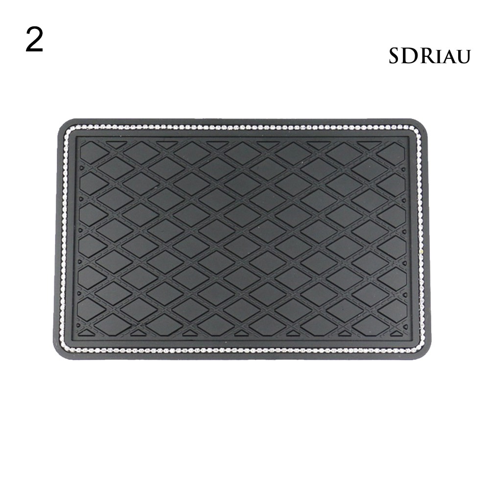 Thảm Giữ Điện Thoại Chống Trượt Đính Đá Cho Xe Ô Tô