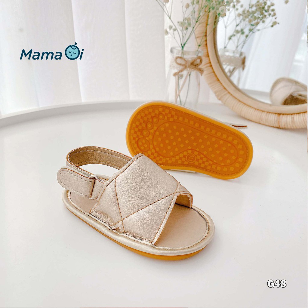 Giày sandal đến nhựa màu da dễ mang cho bé tập đi của Mama Ơi - Thời trang cho bé