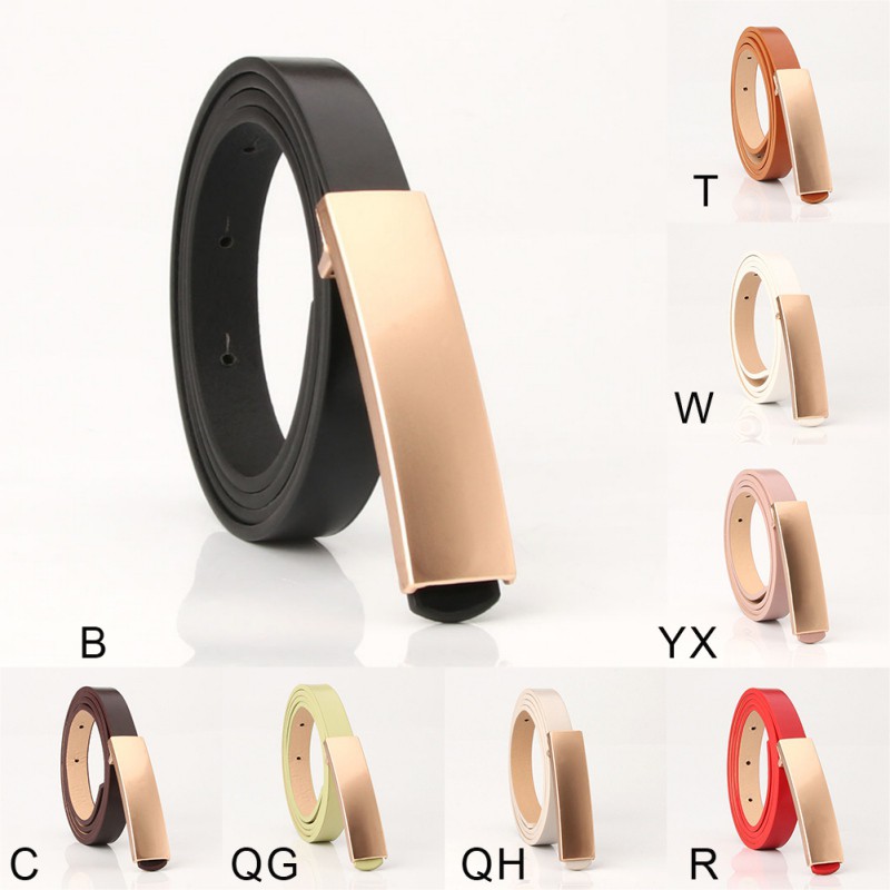 Thắt lưng nữ khóa kim loại phong cách Hàn Quốc