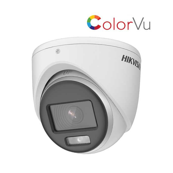 (Màu 24/24) Camera HDTVI ColorVu 2MP bán cầu HIKVISION DS-2CE70DF0T-MF - Đêm có màu - Lắp trong nhà