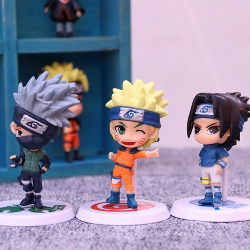 Set 6 / 12 Mô Hình Nhân Vật Phim Hoạt Hình Naruto Bằng PVC