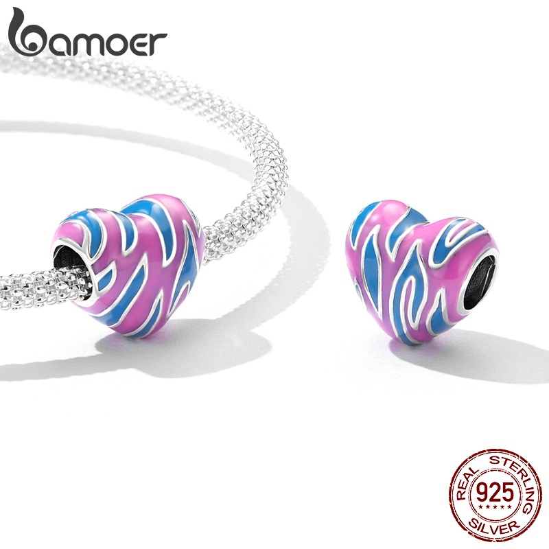 Mặt dây chuyền Bamoer SCC2215 bằng bạc 925 hình trái tim