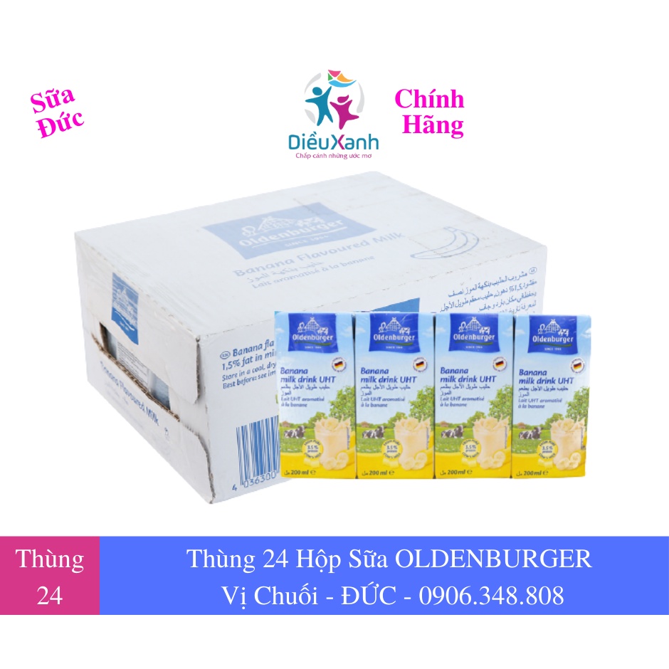 Thùng 24 Hộp Sữa OLDENBURGER 200ml - Sữa Nhập Khẩu Đức