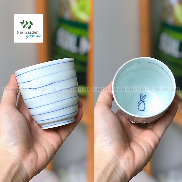 Ly trà cà phê gốm sứ dễ thương nhiều mẫu Nia Gốm Sứ GS1