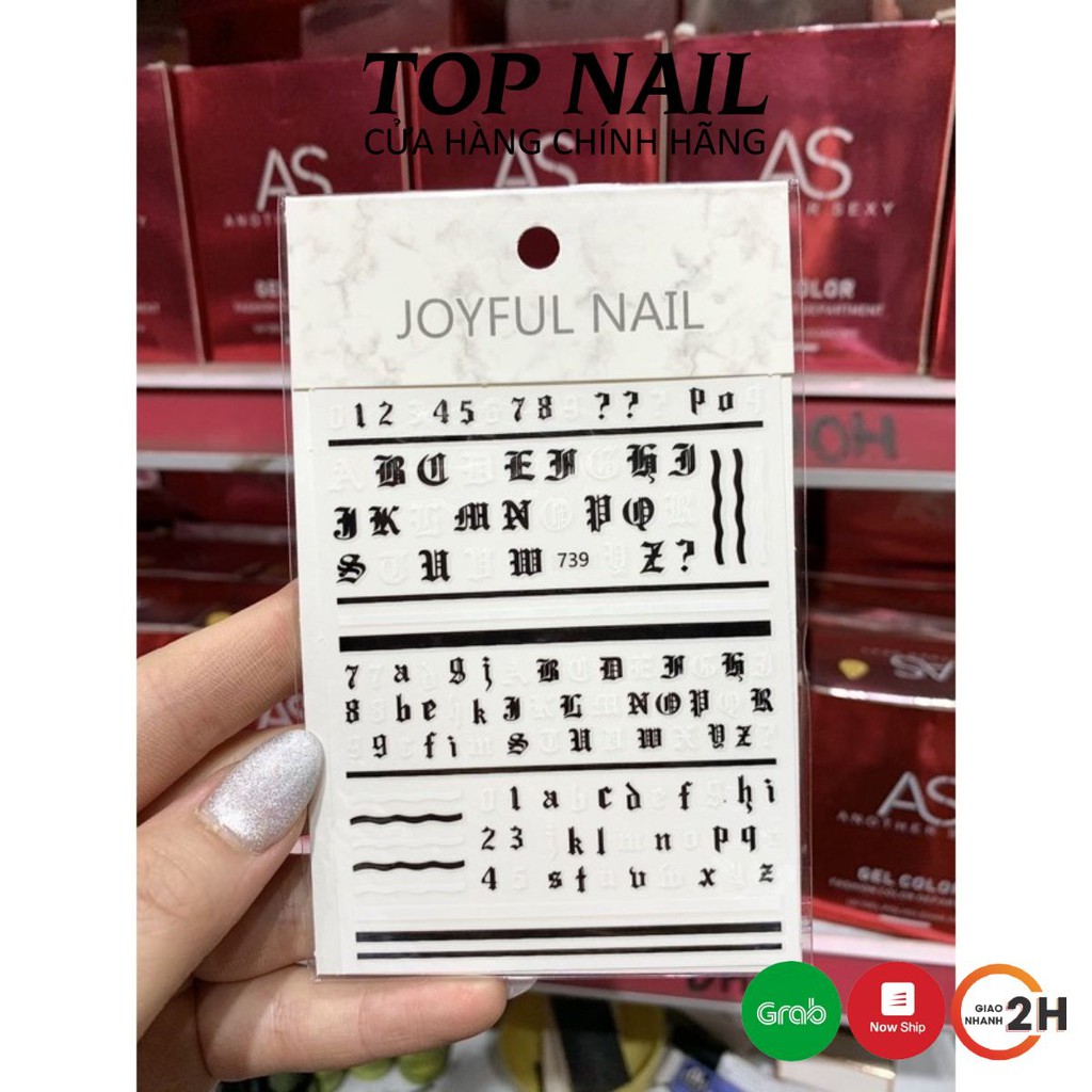 Sticker hình dán trang trí móng 739