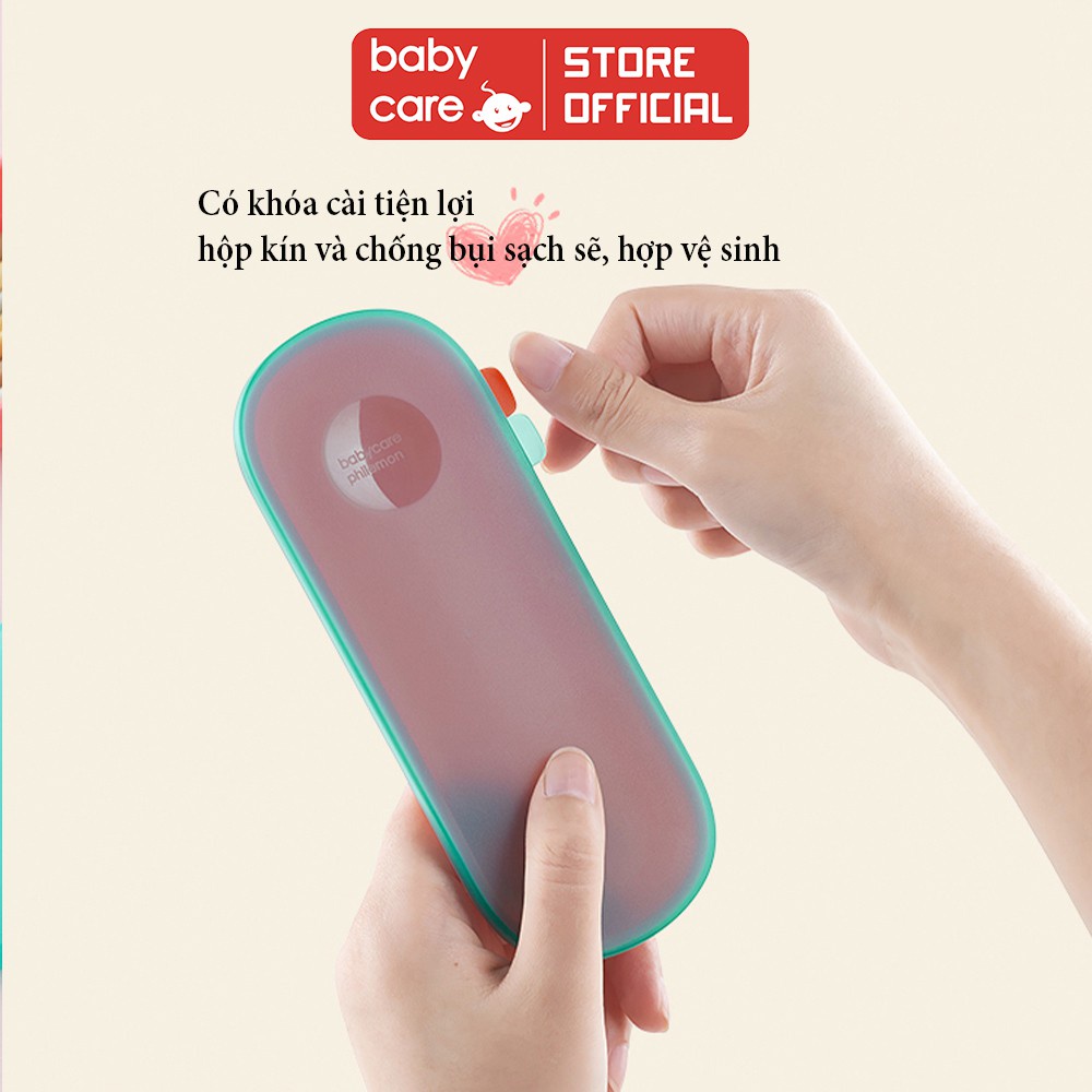 Hộp đựng thìa ăn dặm BC BABYCARE an toàn vệ sinh cho bé - Chính Hãng - BC2175