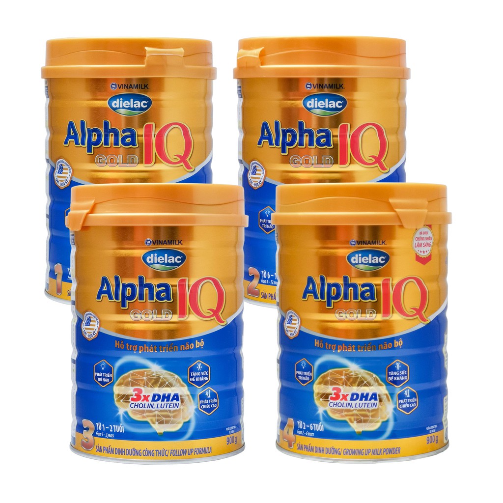 SỮA BỘT DIELAC ALPHA GOLD 1/2/3/4 900G