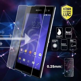 Kính cường lực Sony X / XA / XA Utra kính trong suốt mài cạnh tặng kèm khăn lau.