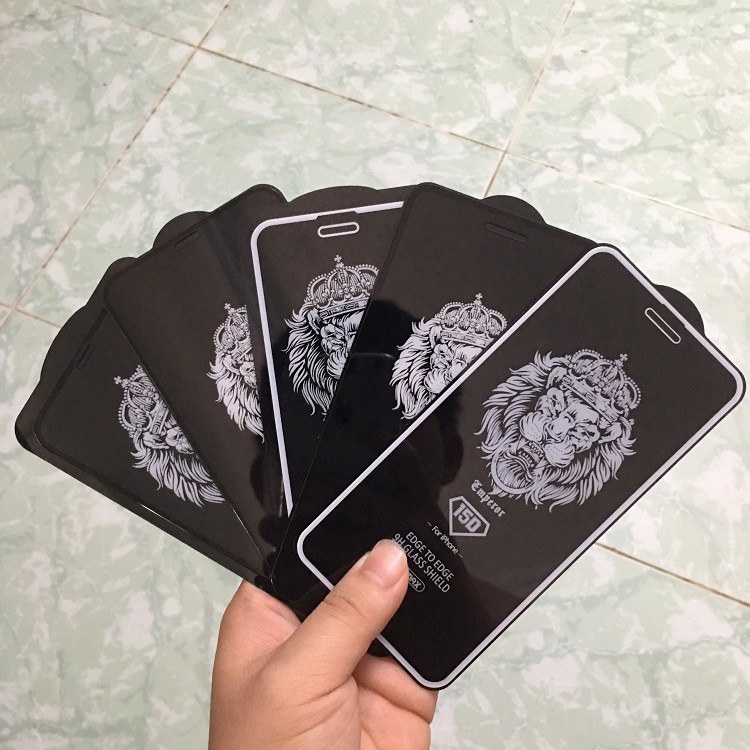 Miếng dán cường lực iphone 6 Plus 7 Plus 8 Plus X Xr Xs Max 11 pro max Full màn Chống vân 15D remax
