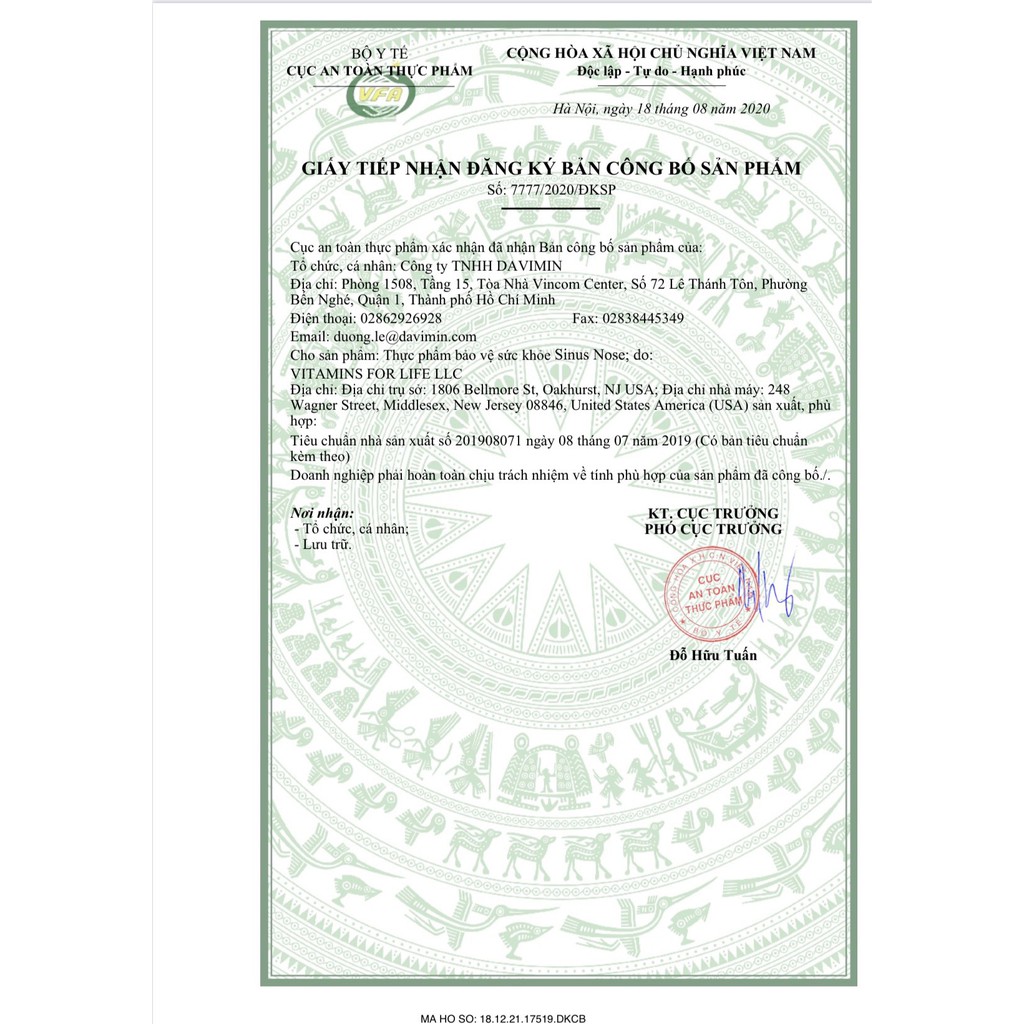 SINUS NOSE Viên uống hỗ trợ viêm xoang viêm mũi dị ứng Lọ 60 Viên - chiết xuất Echinacea, keo ong