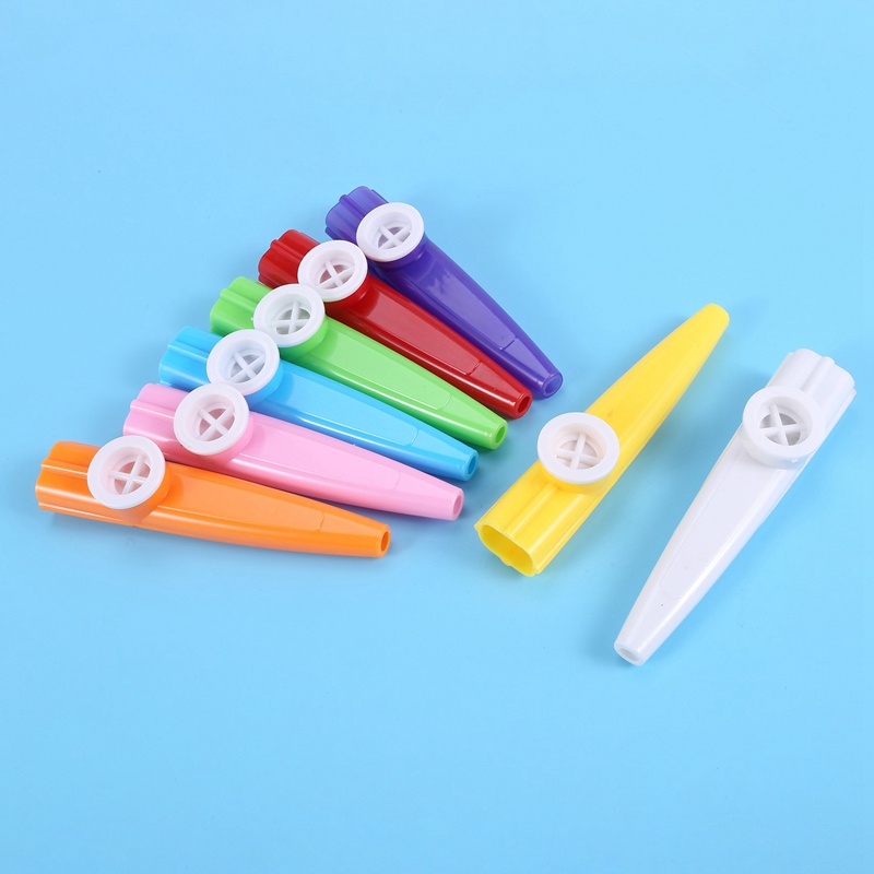Set 24 Phím Kazoos 8 Màu Bằng Nhựa Chuyên Dụng Cho Đàn Guitar Ukulele Violin Piano