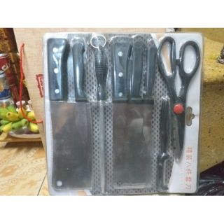 Bộ dao 8 món giảm 13k