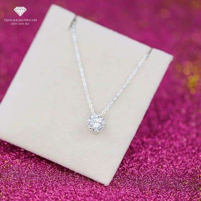 DÂY CHUYỀN MẶT Ổ ĐÁ BẠC