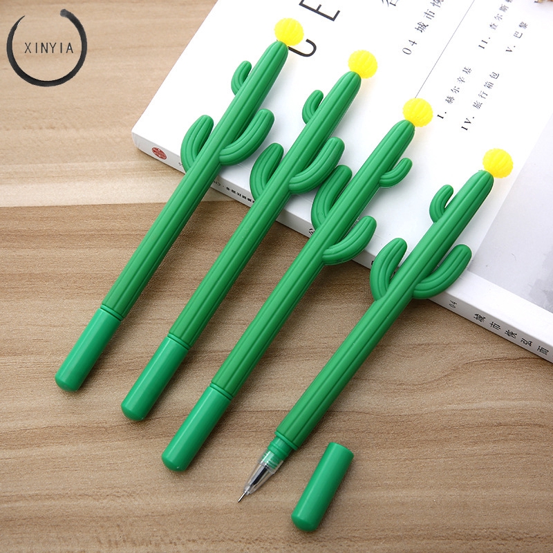 Fountain Pen Soft Gum Cactus Gel Pen Văn phòng phẩm sáng tạo Chữ ký Pen Pen