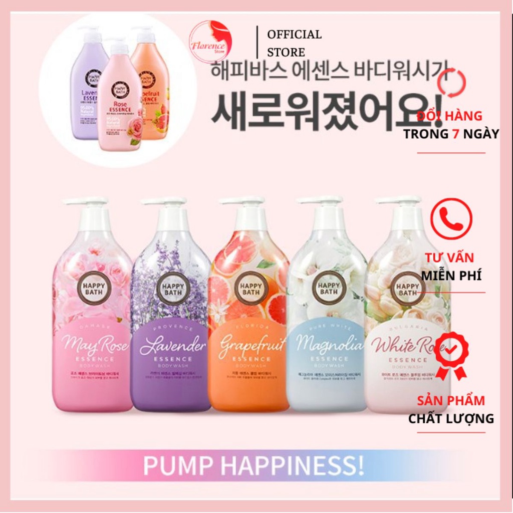 SỮA TẮM TRẮNG DA / HAPPY BATH / Sữa tắm Happy Bath Hàn Quốc 900g [HOT]