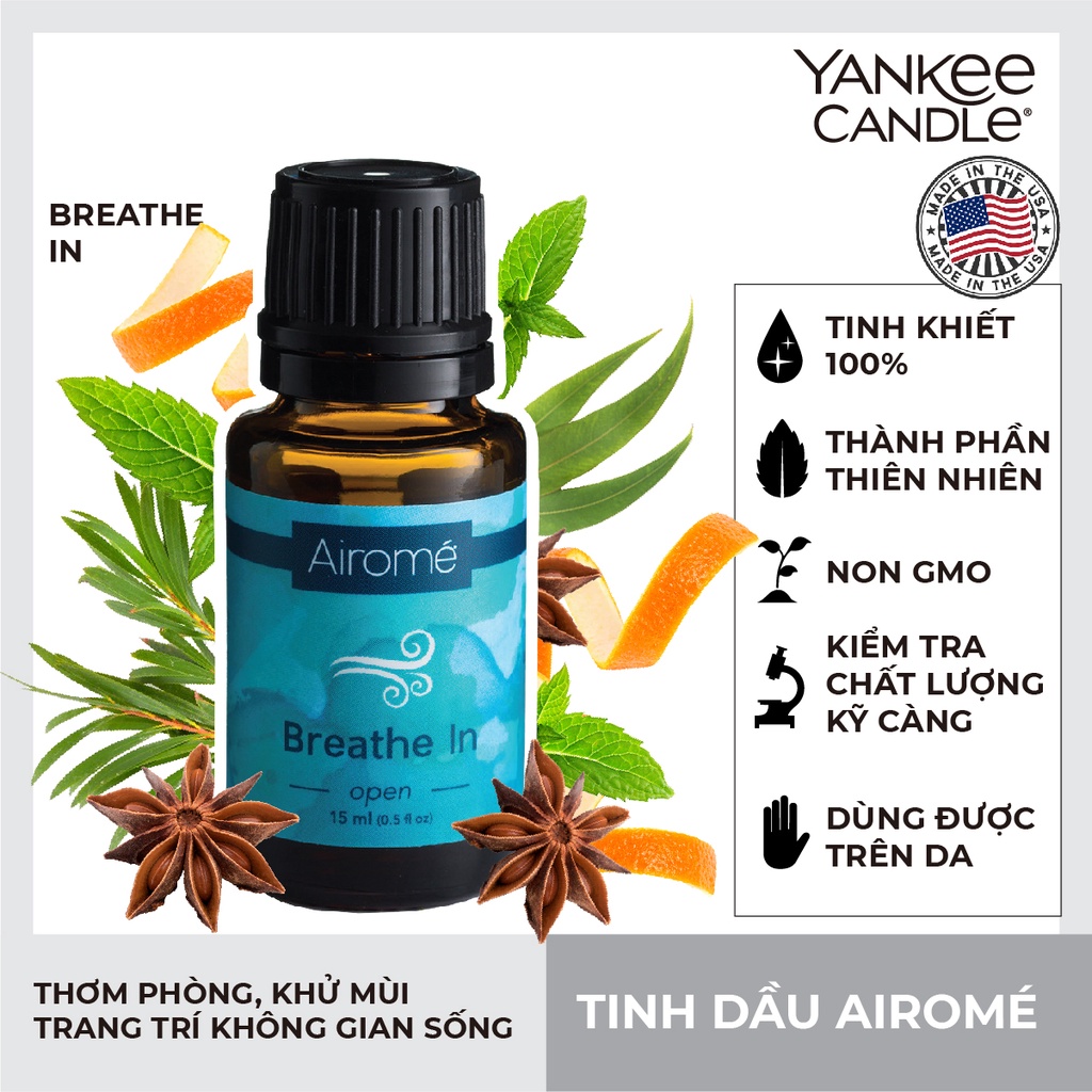 Tinh dầu Airomé từ Yankee Candle - Breathe In (15ml)