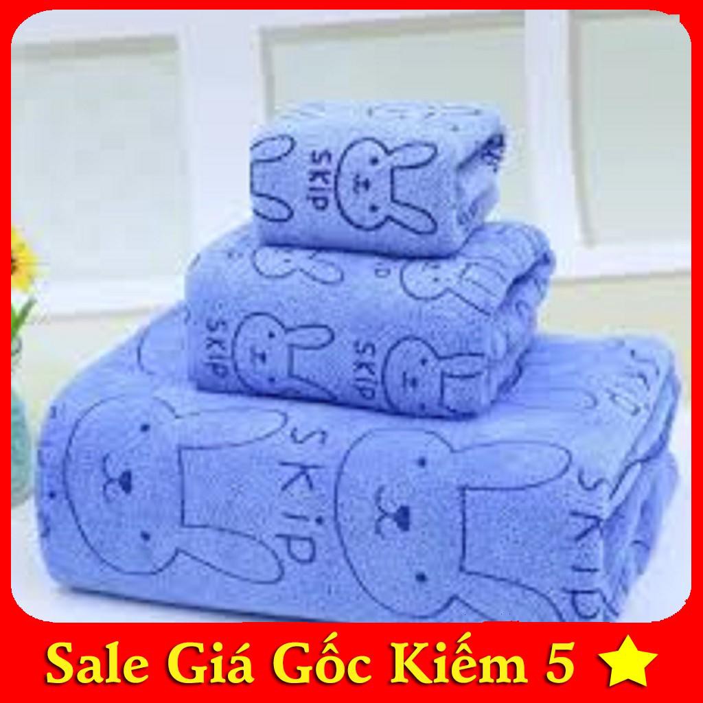 [SALE GỐC] BỘ KHĂN TẮM KIBA THÁI 3 MÓN ( LOẠI 1M4 )