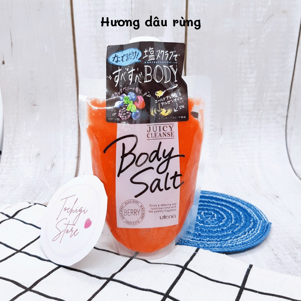 Muối tẩy tế bào chết toàn thân Utena Body Salt Juicy Cleanse Nhật Bản (300g)