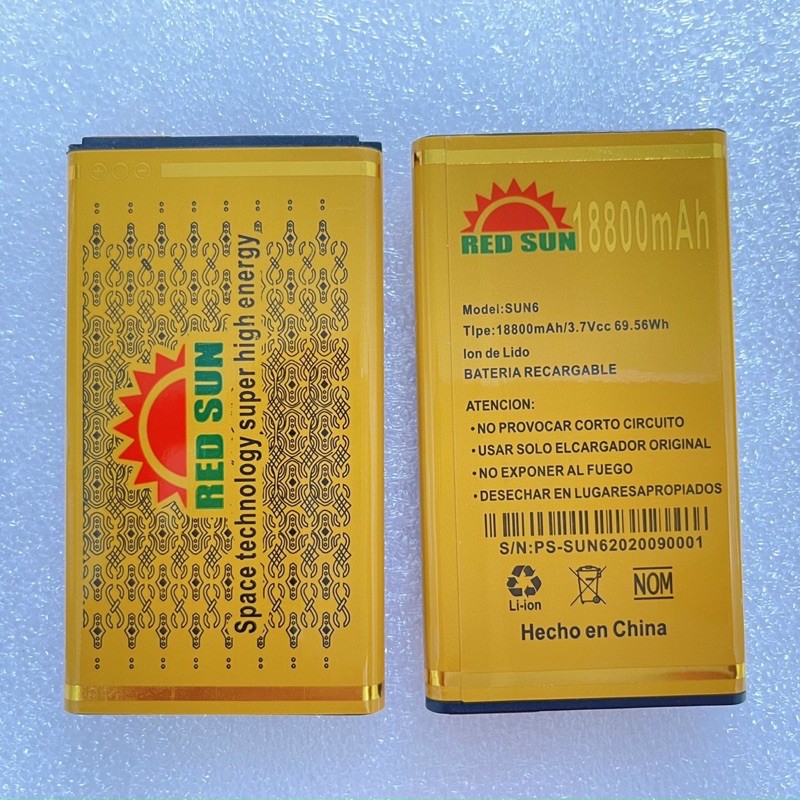 Pin điện thoại Redsun 6 dung lượng 18.800mAh - Pin mới tháo máy