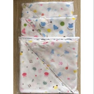 Set 10 khăn yếm tam giác xô có cúc bấm cho bé