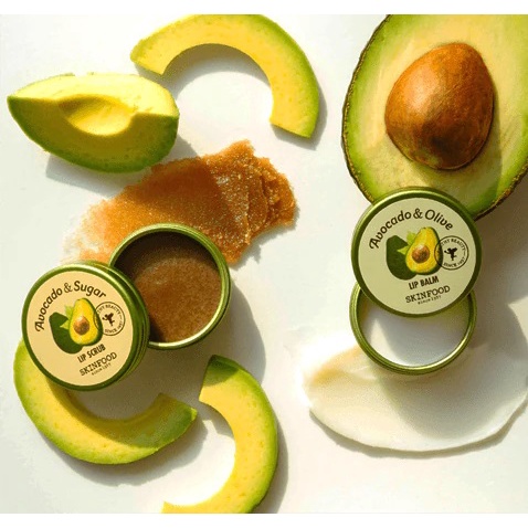 Tẩy da chết môi chiết xuất Bơ Skinfood Avocado &amp; Sugar Lip Scrub