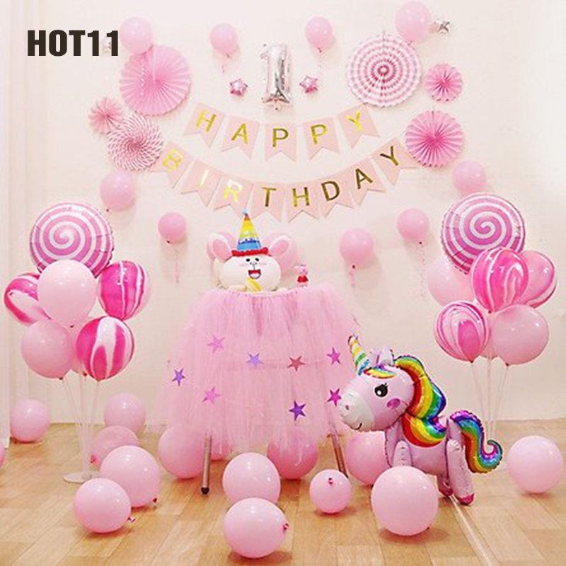 COMBO set bóng trang trí sinh nhật [Siêu đẹp mà dễ làm]