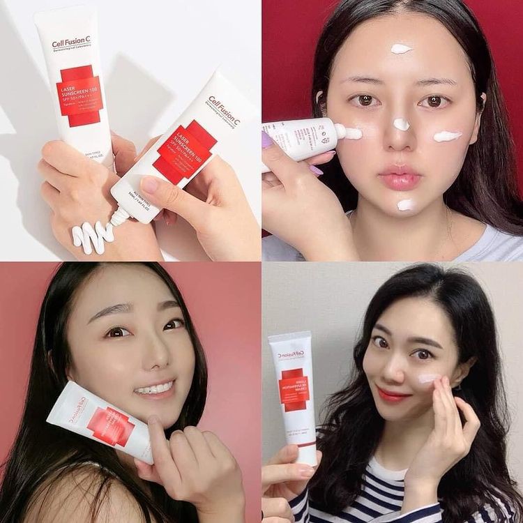 Kem chống nắng Cell fusion C hồng spf 50+ PA++++