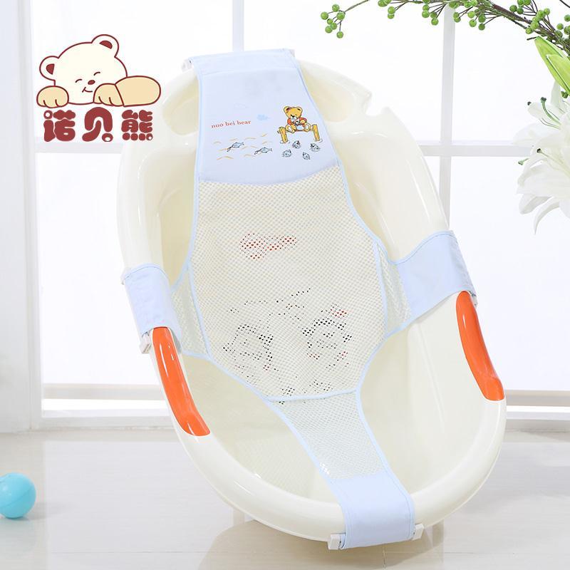Lưới tắm em bé chống trượt chéo bồn trẻ Sơ sinh tạo tác có túi trong giá đỡ thể ngồi và nằm phổ quát