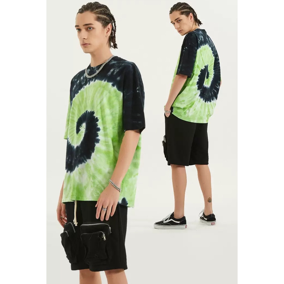 Áo phông loang nhiều màu MEANSTORE thun tye dye form rộng unisex nam nữ Ulzzang Streetwear vải mềm