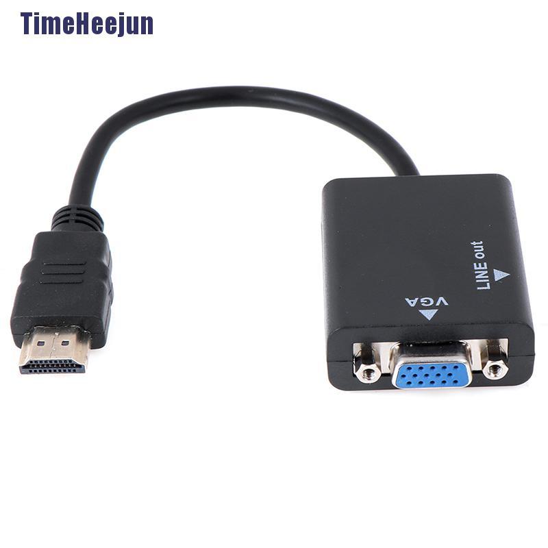 Bộ Chuyển Đổi Hdmi Sang Vga Hdmi Vga Hỗ Trợ 1080p Kèm Phụ Kiện