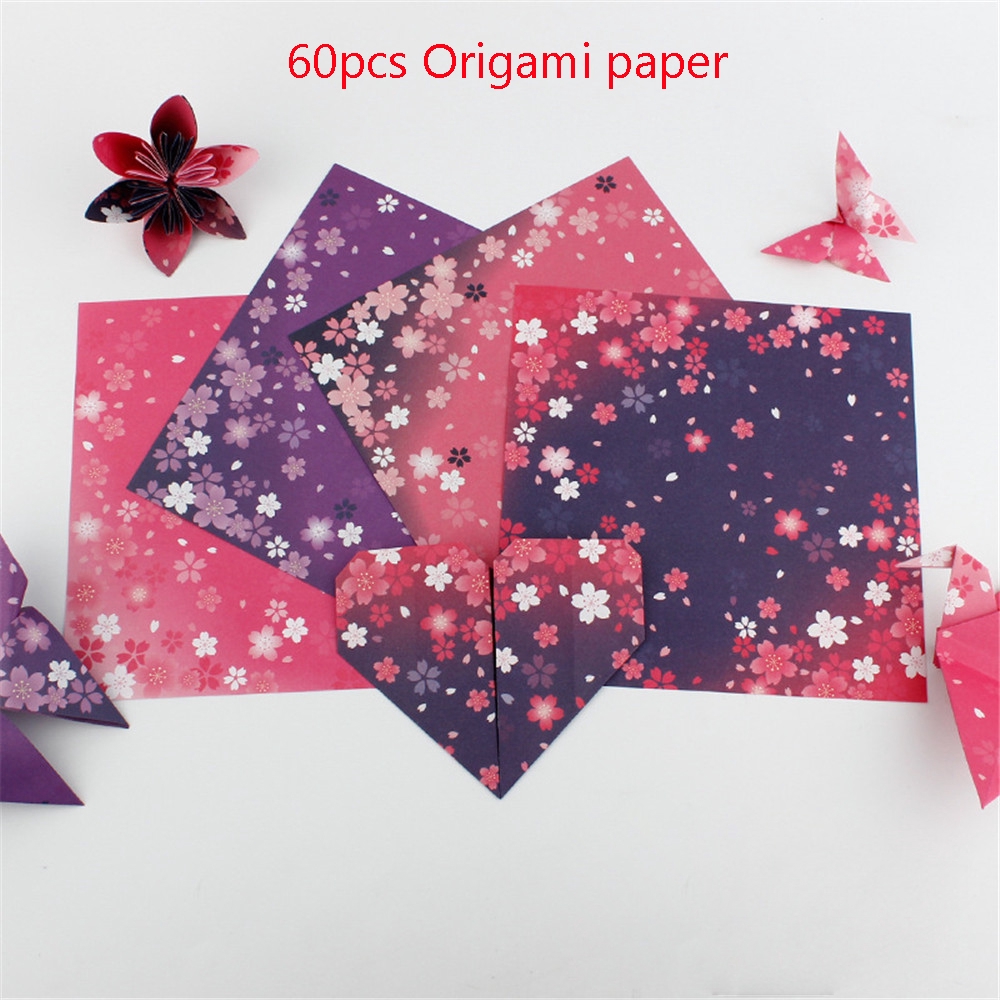 Bộ 60 miếng giấy thủ công origami