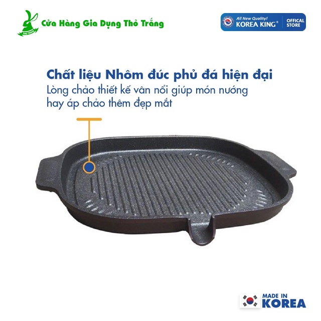 Chảo Nướng Không Dính KoreaKing KGP-32MHI