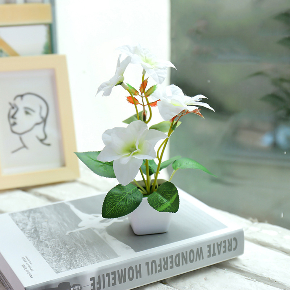 Chậu hoa giả bằng nhựa trang trí sân vườn/trong nhà/tiệc