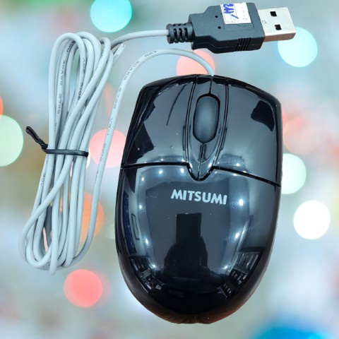 Chuột dây Mitsumi ECM-S6603 Xịn  đen, Chính Hãng