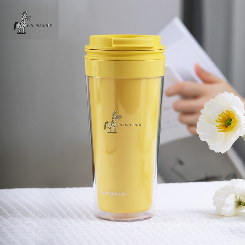 Ly nhựa 2 lớp Lock&Lock Bucket Cold Cup dung tích 580ml HAP519 HAP520