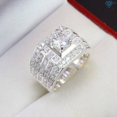 Nhẫn bạc nam đính đá cao cấp sang trọng NNA0298 - Trang sức TNJ