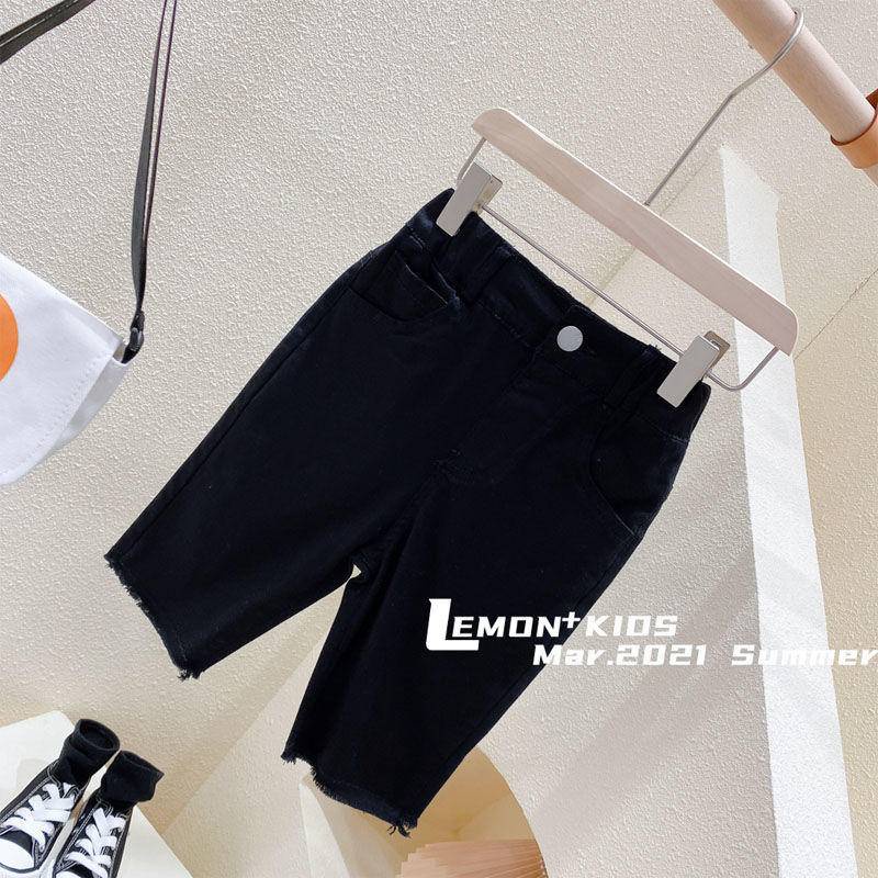 Hàng Mới Về Quần Jean Cotton Mỏng Dáng Rộng 5 Điểm Kiểu Hàn Quốc Thời Trang Mùa Hè Cho Bé