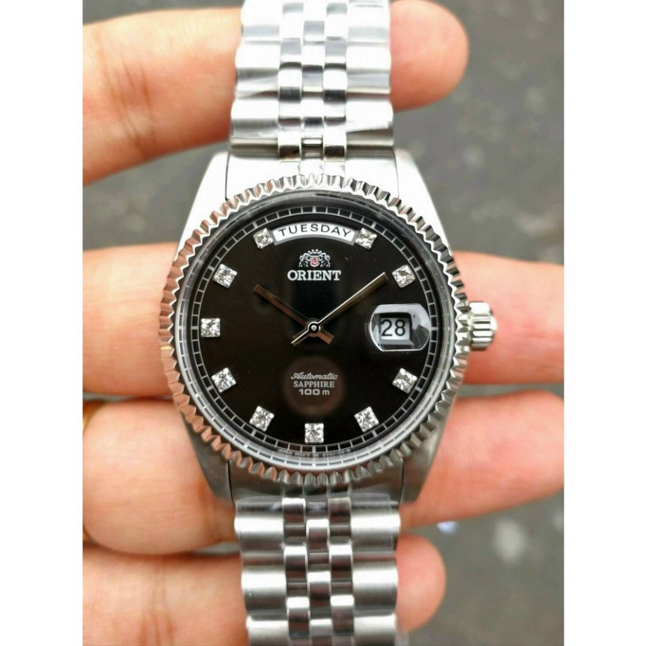 Đồng hồ cơ nam Orient Automatic FAG03001B0 - Máy cơ dây thép mặt  Bảo hành 2 năm