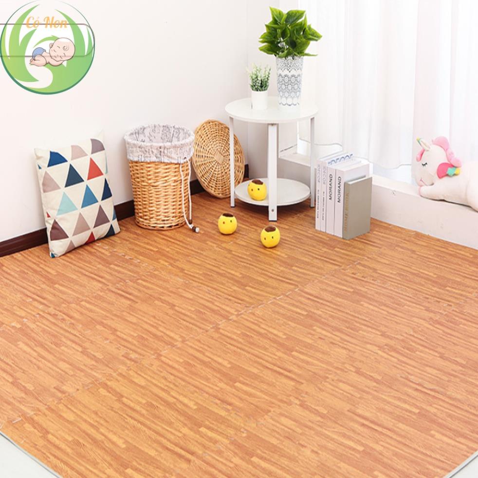 Bán lẻ 1 tấm - Thảm xốp gỗ lót sàn kích thước 60x60 dày 1cm
