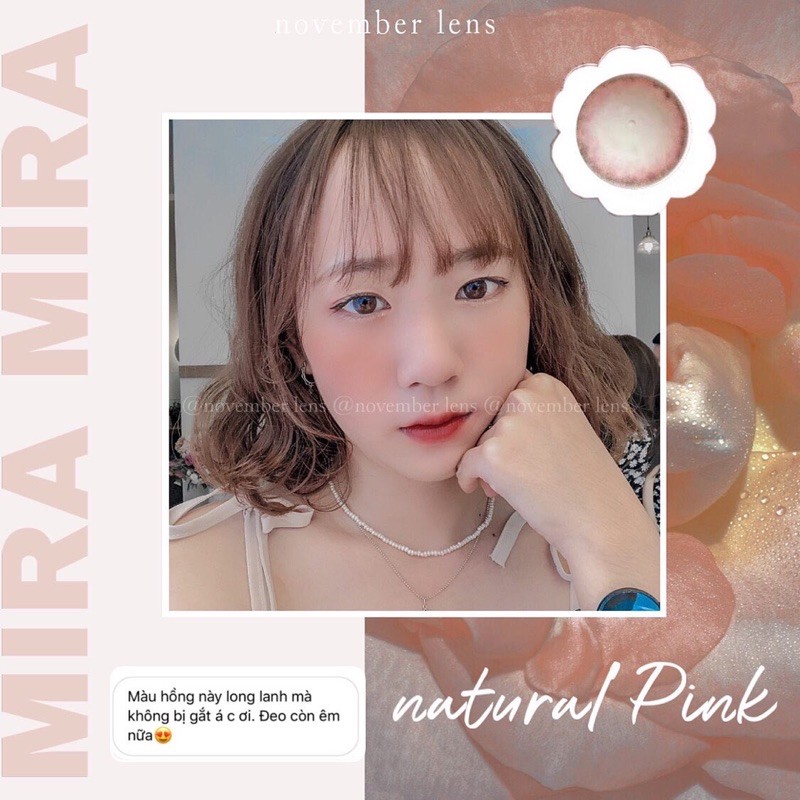 <CÓ SẴN> Lens Mira Pink | Tone Hồng Đào Baby - LENS NỘI ĐỊA HÀN QUỐC | BigBuy360 - bigbuy360.vn