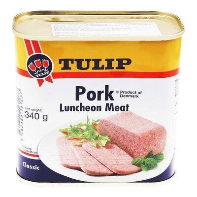 Thịt hộp Tulip thịt heo Less 40% Sodium 340g (Mỹ)