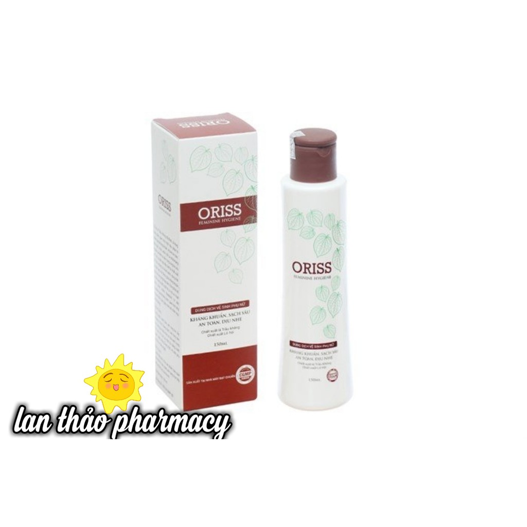 Dung dịch vệ sinh phụ nữ Oriss Feminine Hygiene Lá trầu không 150ml