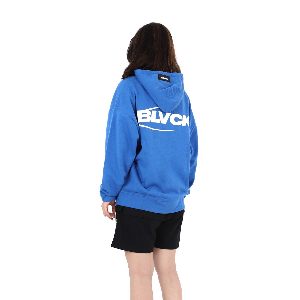 Áo khoác nỉ Hoodie Zip BLVCK logo - Blue | Xanh Dương