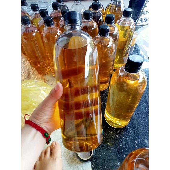 Dầu đậu phộng nguyên chất  dầu lạc nguyên chất 100% ,dầu lạc Bình Định nhà mẹ làm chai 1 lít